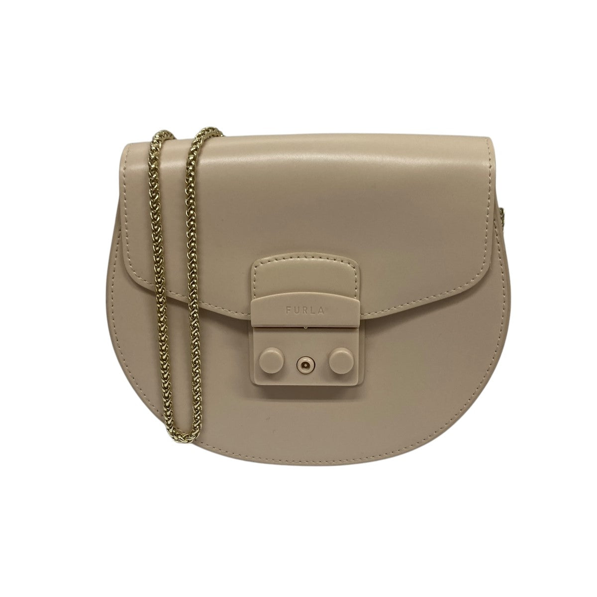 【良品】✨FURLA メトロポリス　チェーンショルダーバック　ゴールド金具 中古・古着通販】FURLA (フルラ) チェーンショルダーバッグ