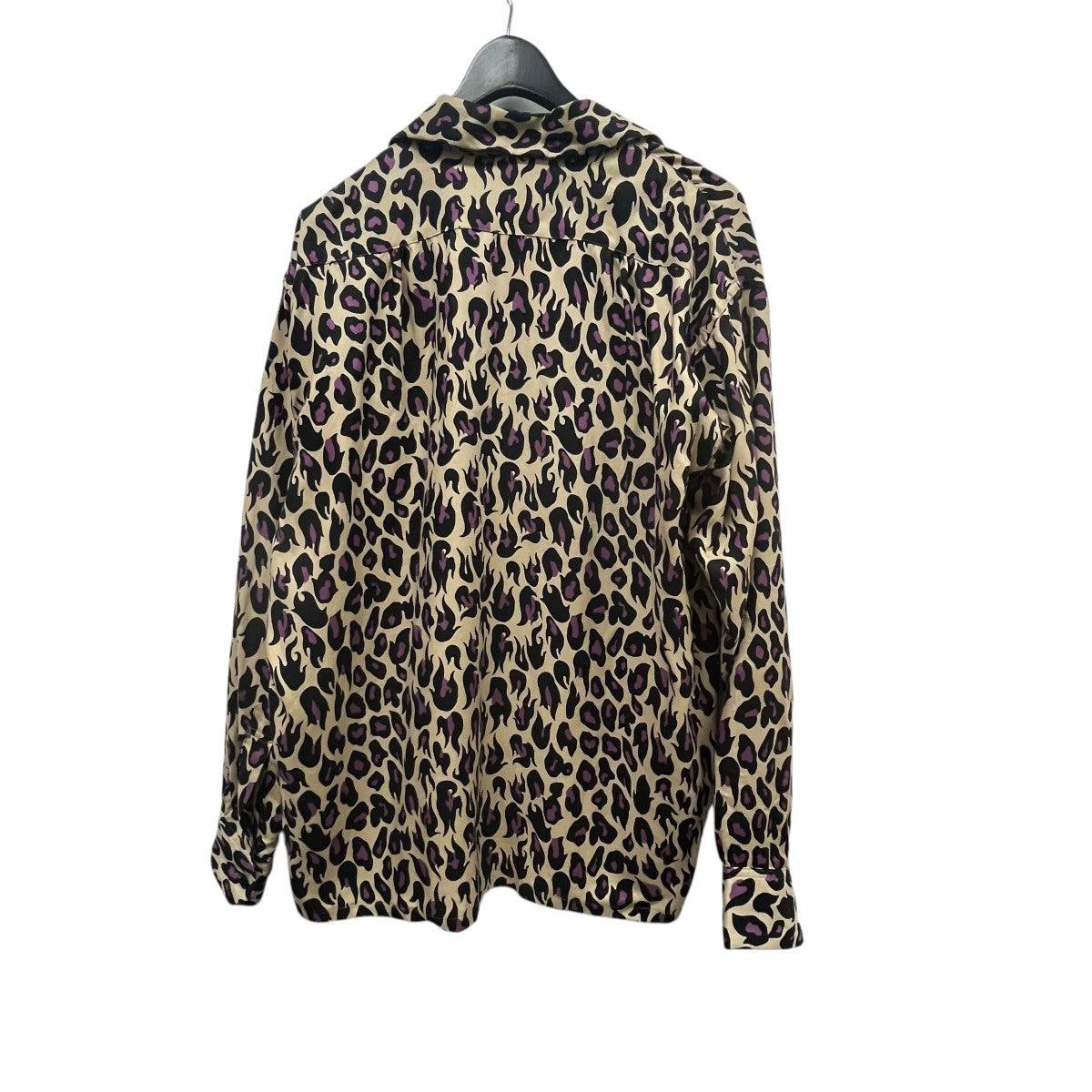 NEON SIGN　短丈ブルゾン　46　ベージュ　レーヨン　日本製　デザイナーズ NEON SIGN(ネオンサイン) Leopard Shirts l s総柄シャツ619 619