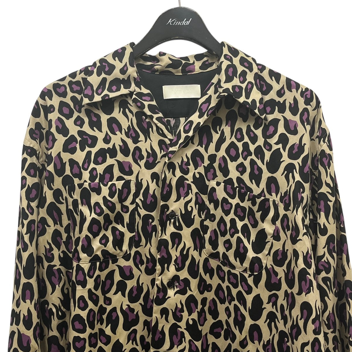 NEON SIGN(ネオンサイン) Leopard Shirts l s総柄シャツ619 619