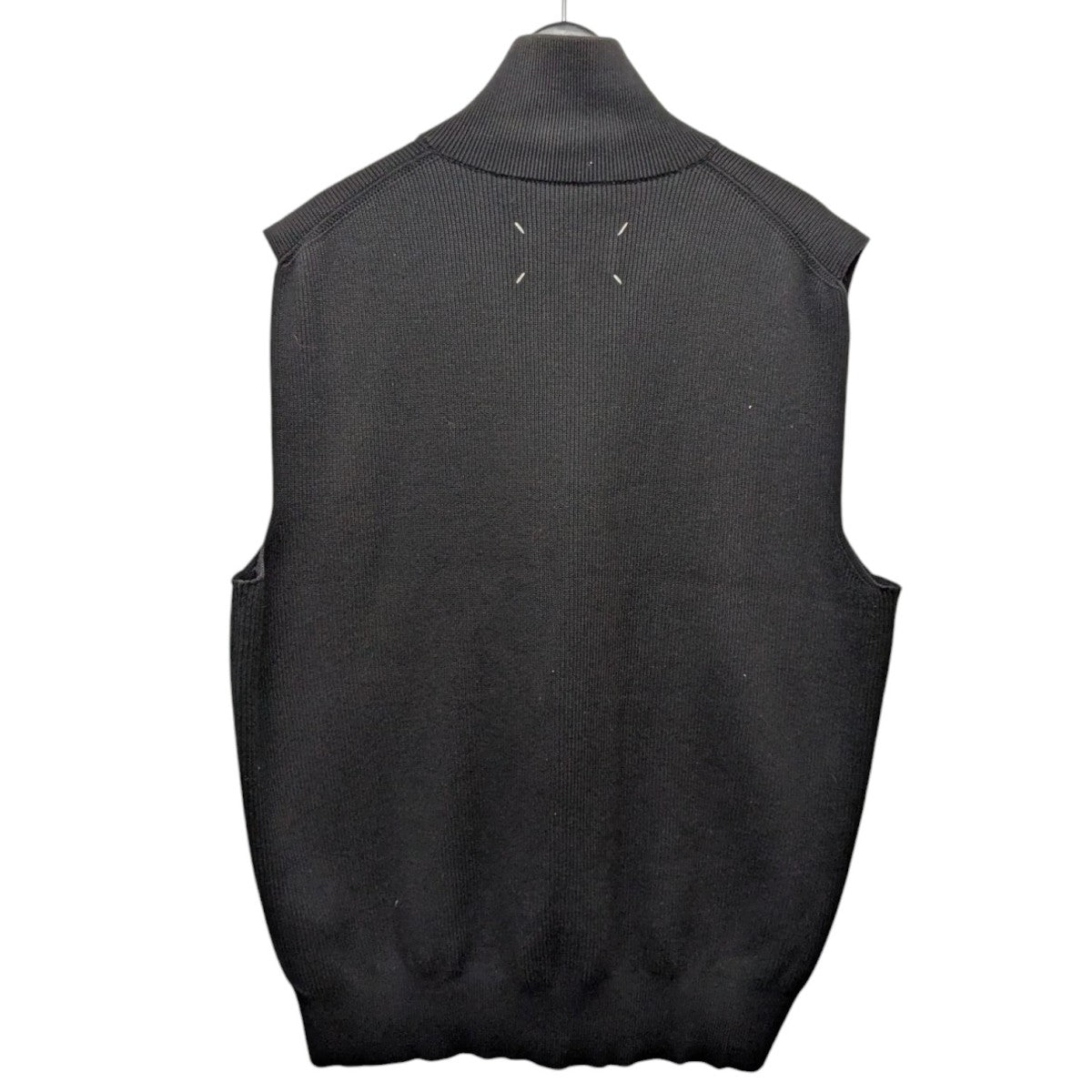 メゾンマルジェラ ドライバーズニット ベスト 黒 Maison Margiela(メゾンマルジェラ) 18SS ドライバーズニット