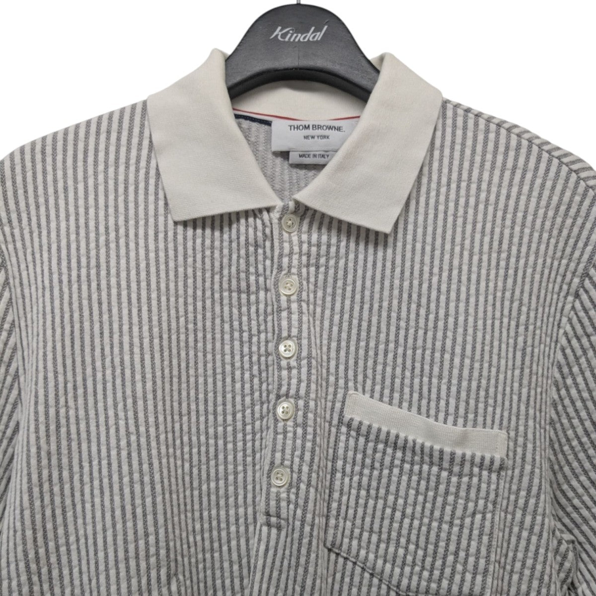Thom Browne(トム・ブラウン) ストライプポロシャツMJP022A