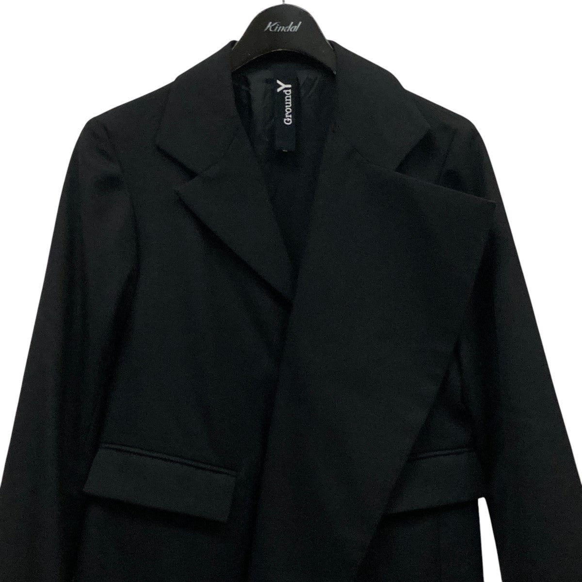 GROUND Y(グラウンドワイ) GABARDINE ASYMMETRIC JACKET