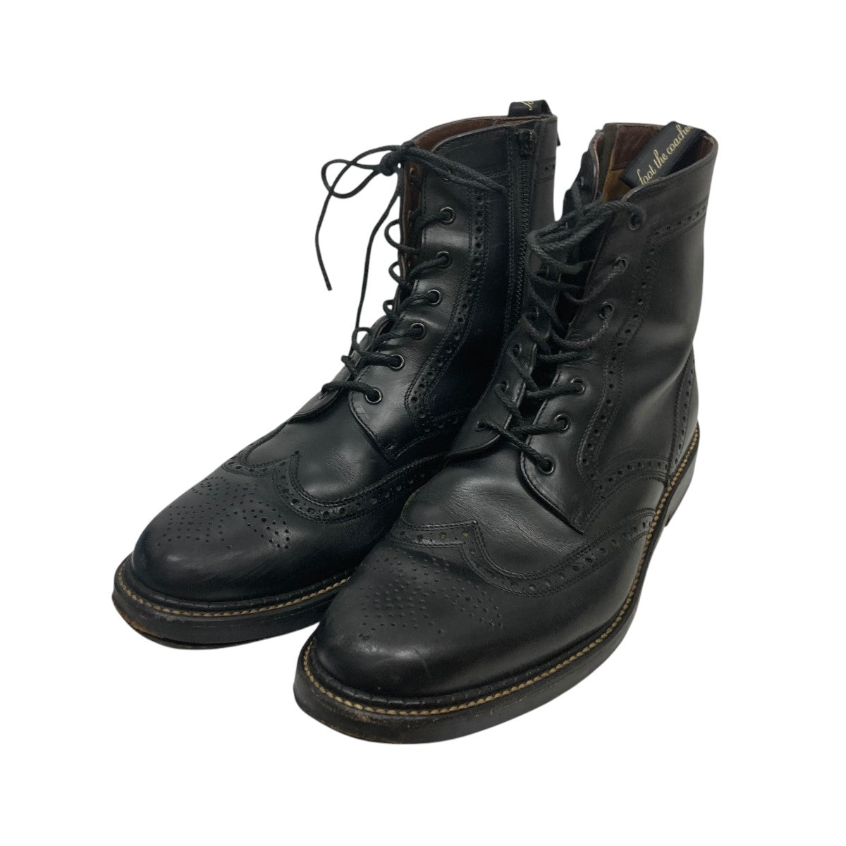 foot the coacher(フットザコーチャー) サイドゴアブーツ ブラック 