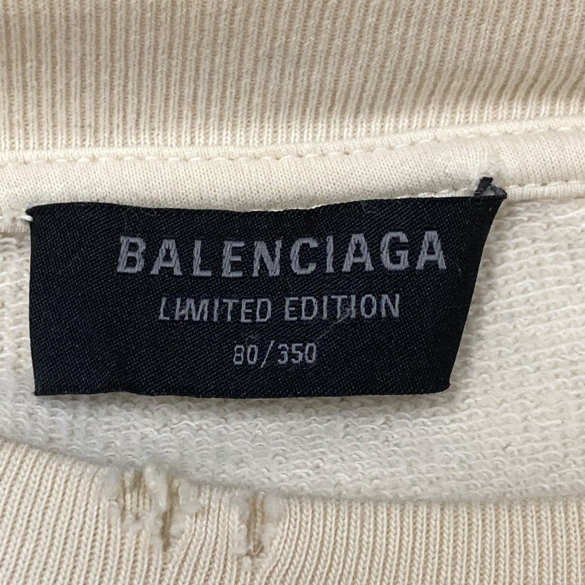 BALENCIAGA×Angelo Badalamenti ダメージ加工クルーネック