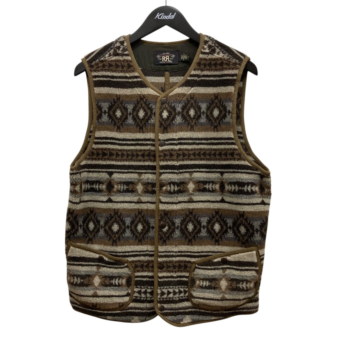 RRL(ダブルアールエル) 総柄フリースベスト782911255001 782911255001