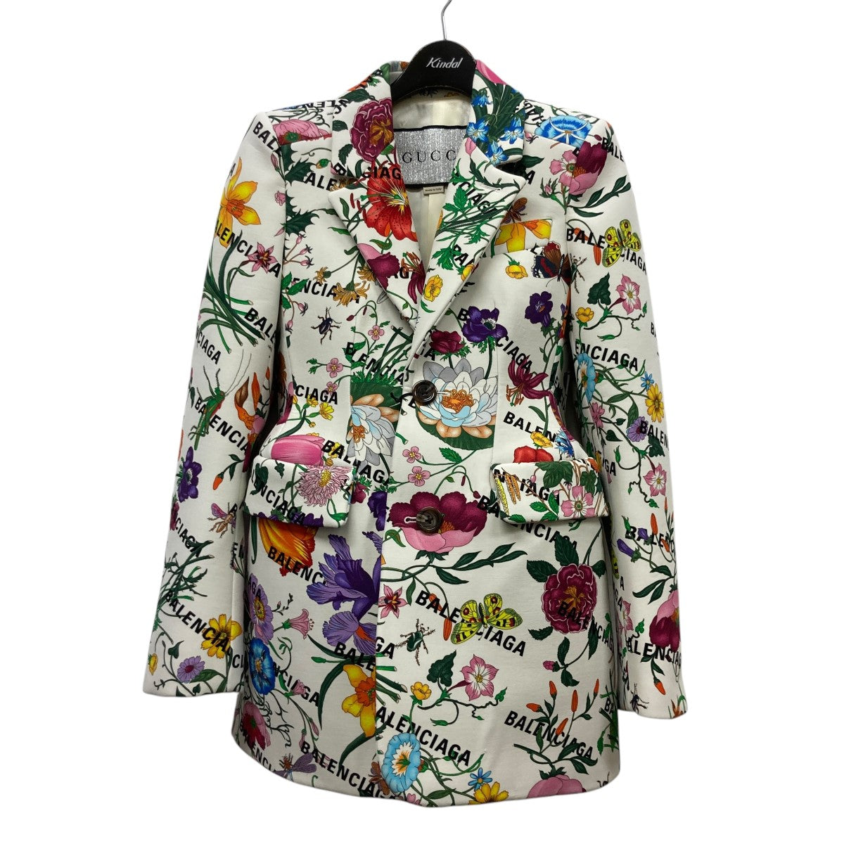 BALENCIAGA×GUCCI 総柄シングルジャケット676217 古着・中古-1枚目のアイテム画像