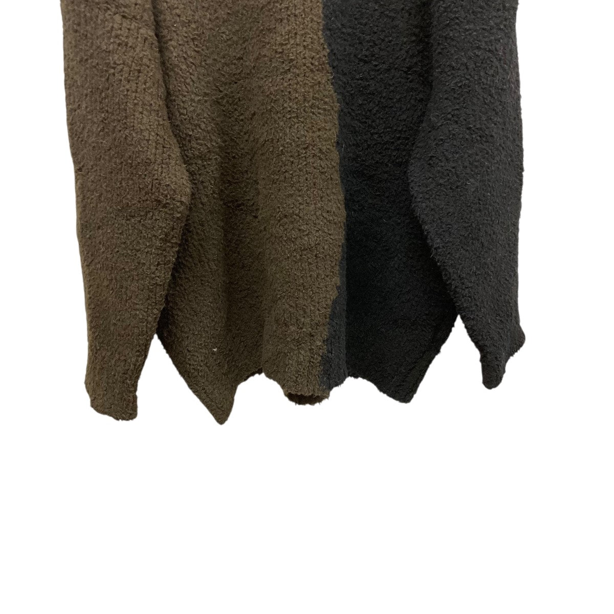 ASYMMETRIC KNIT SWEATERツートンニットNMKN-22AW-003