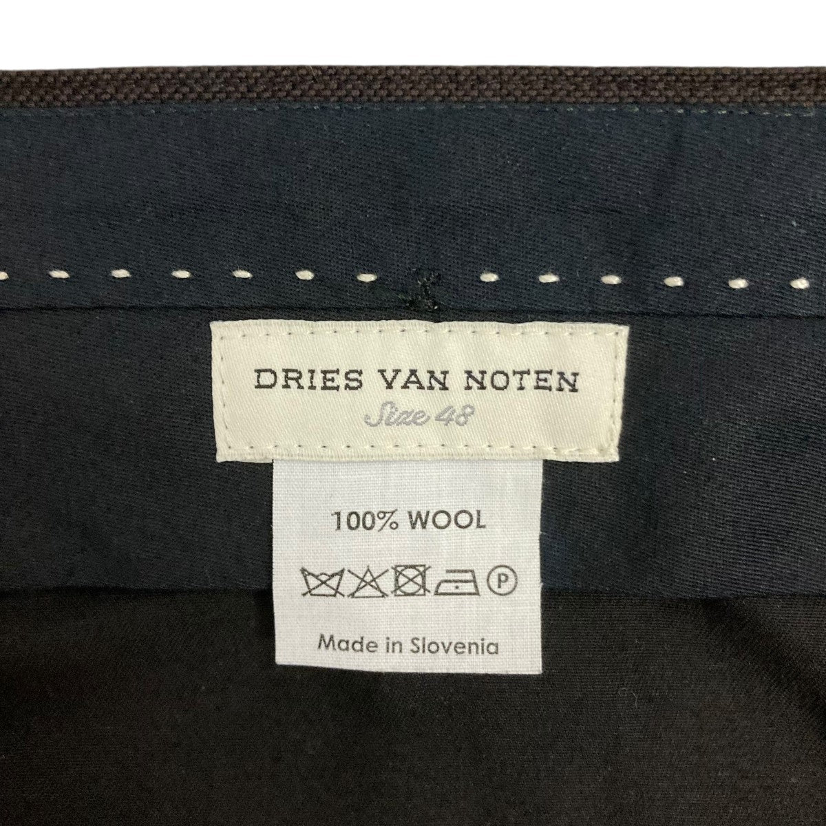 Dries Van Noten ピンストライプ ウール混 トップス DRIES VAN NOTEN 19AW ポリウールツイルストライプ比翼スナップ
