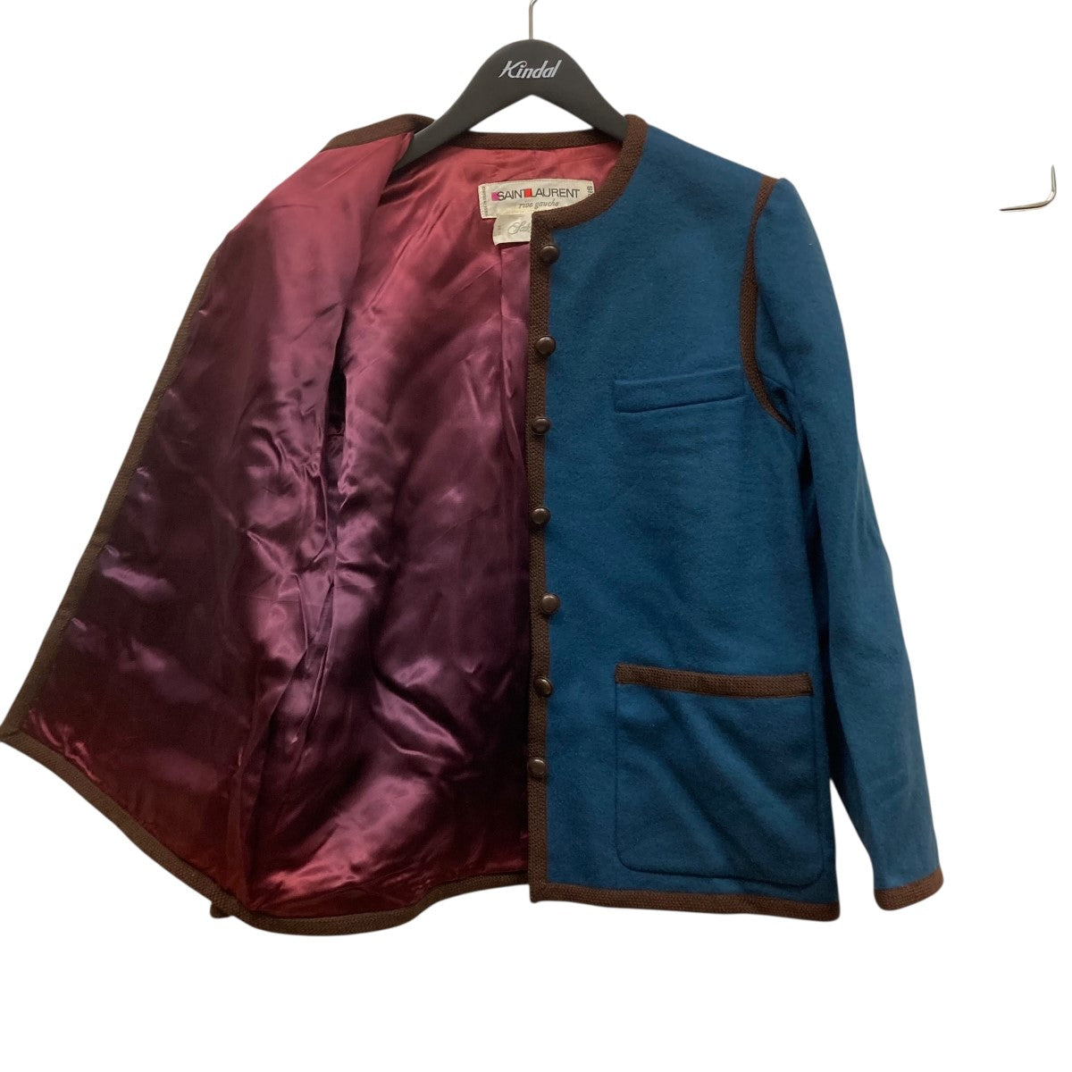 Yves Saint Laurent ノーカラージャケット Saint Laurent Paris(サンローランパリ) ノーカラージャケット56