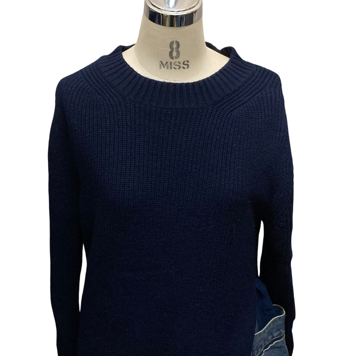 sacai(サカイ) デニムドッキングニットワンピース20-05277 20-05277