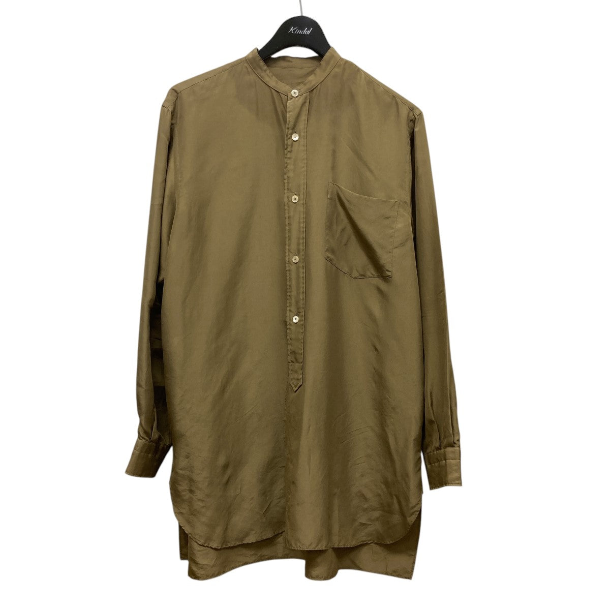 COMOLI(コモリ) ノーカラーシルクシャツK01-02007 K01-02007 COMOLI(コモリ) ノーカラーシルクシャツK01-02007 K01-02007