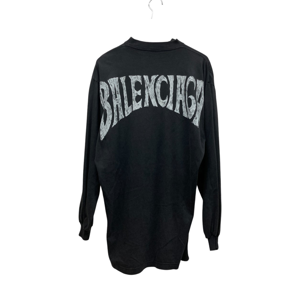 BALENCIAGA バレンシアガ　バックロゴ　ロングTシャツ 美品 BALENCIAGA バックロゴ ロンT ロングTシャツ スウェット S