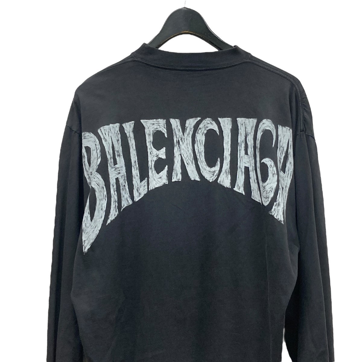 BALENCIAGA バックロゴ長袖カットソー772208 古着・中古-3枚目のアイテム画像