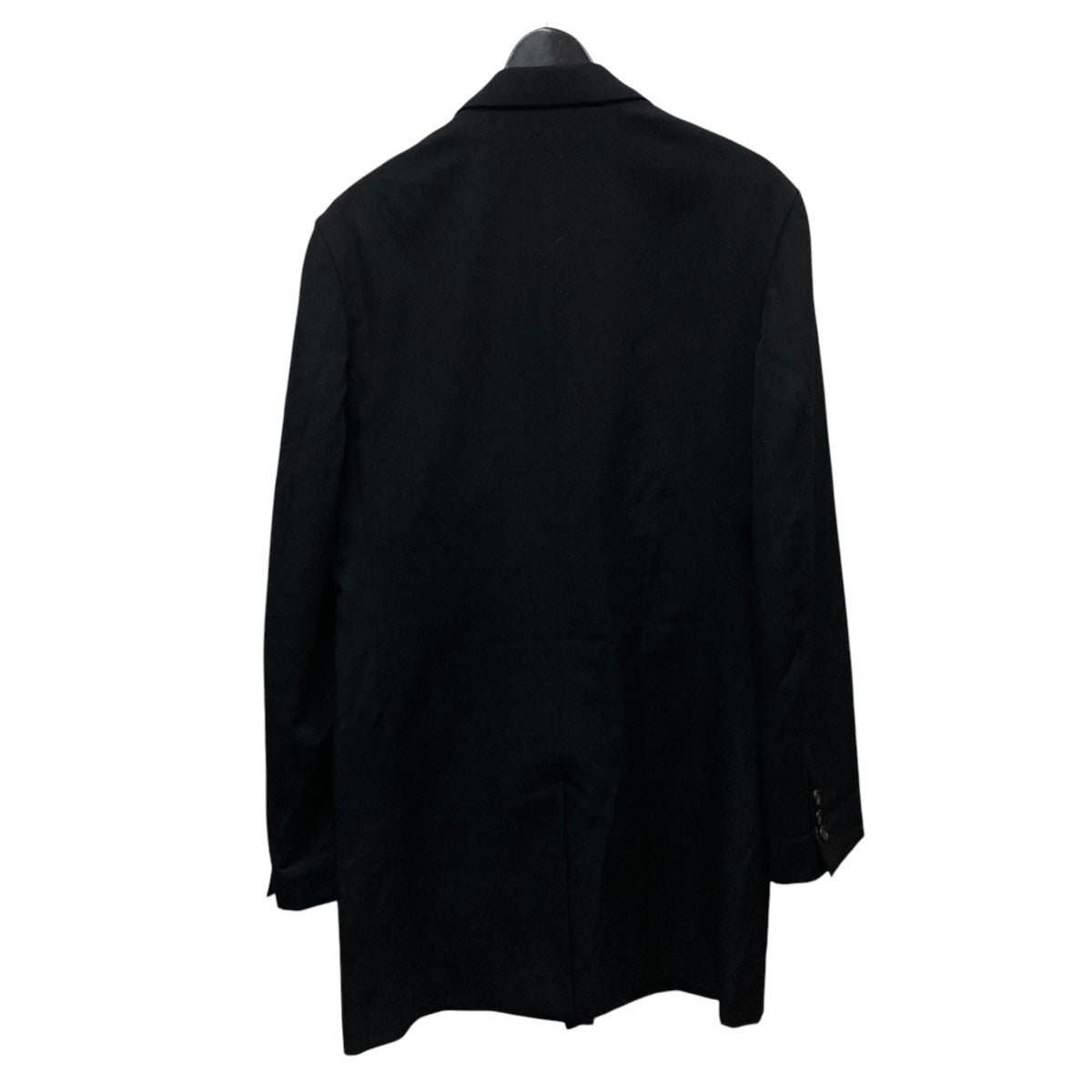 ジャケット・アウター Yohji Yamamoto POUR HOMME HV-J19-100 WOOL GABARDINE COLLAR BUTTON JACKET(S Black): Vintage 1.1