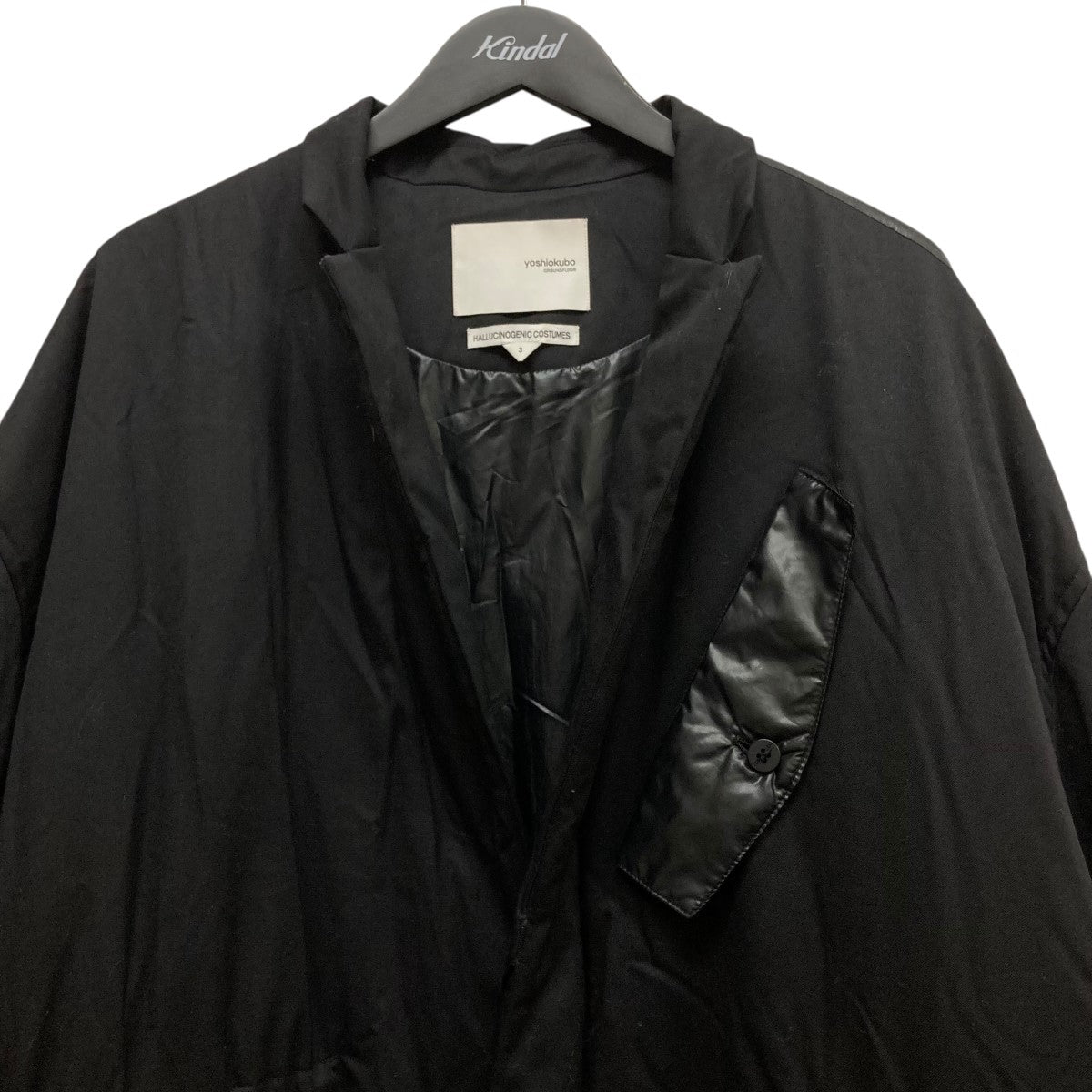 yoshio kubo(ヨシオクボ) シルクウールチェスターコートロングコート