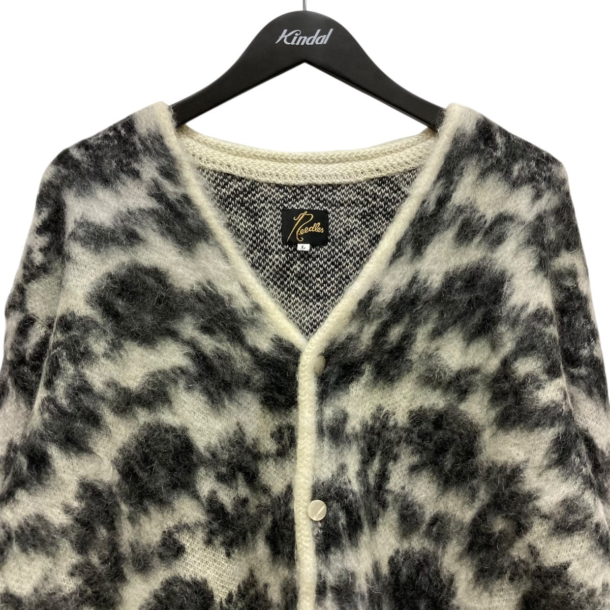 Needles(ニードルズ) Mohair Cardigan - Rose総柄モヘアカーディガン