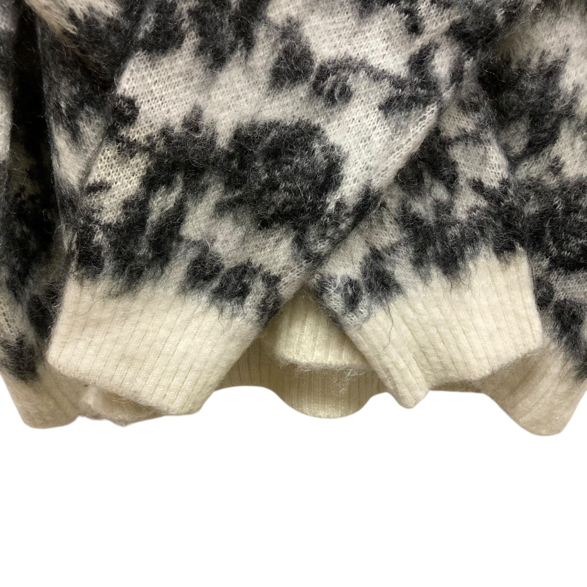 Needles(ニードルズ) Mohair Cardigan - Rose総柄モヘアカーディガン