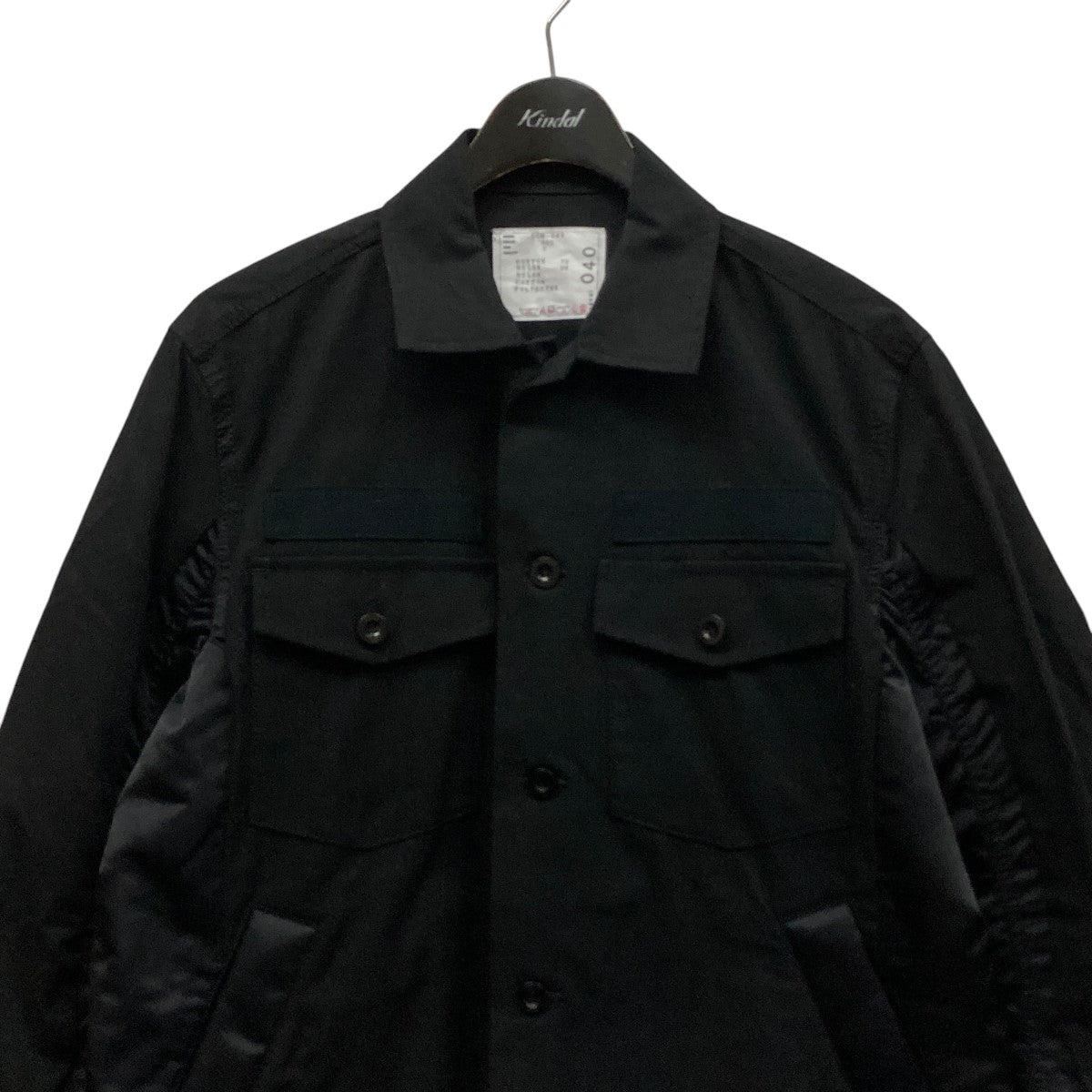 sacai(サカイ) Cotton Oxford Nylon Twill Shirtドッキング