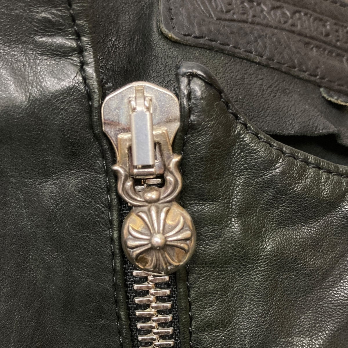 CHROME HEARTS(クロムハーツ) Zip Up Goat Leather Vestレザー
