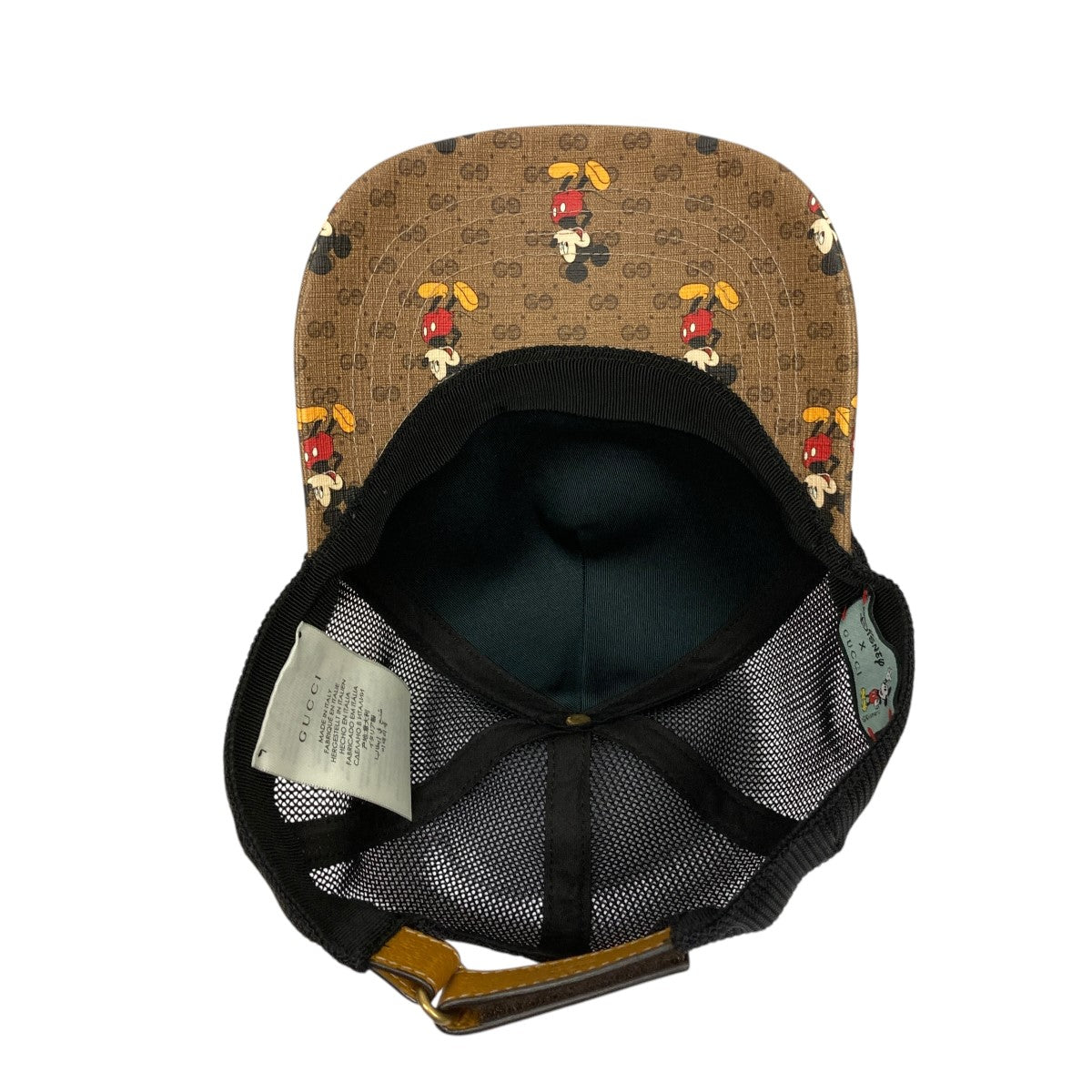GUCCI×Disney GGxミッキー柄キャップ602979 602979 ブラウン