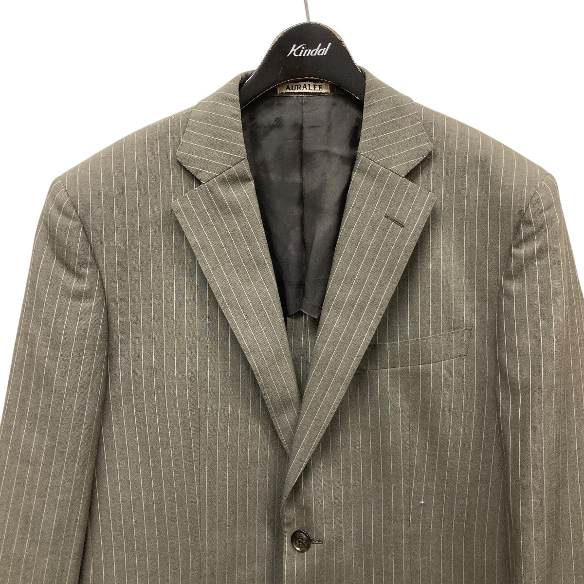 BLUEFACED WOOL DOBBY OVER JACKETストライプテーラードジャケットA23AJ01BS