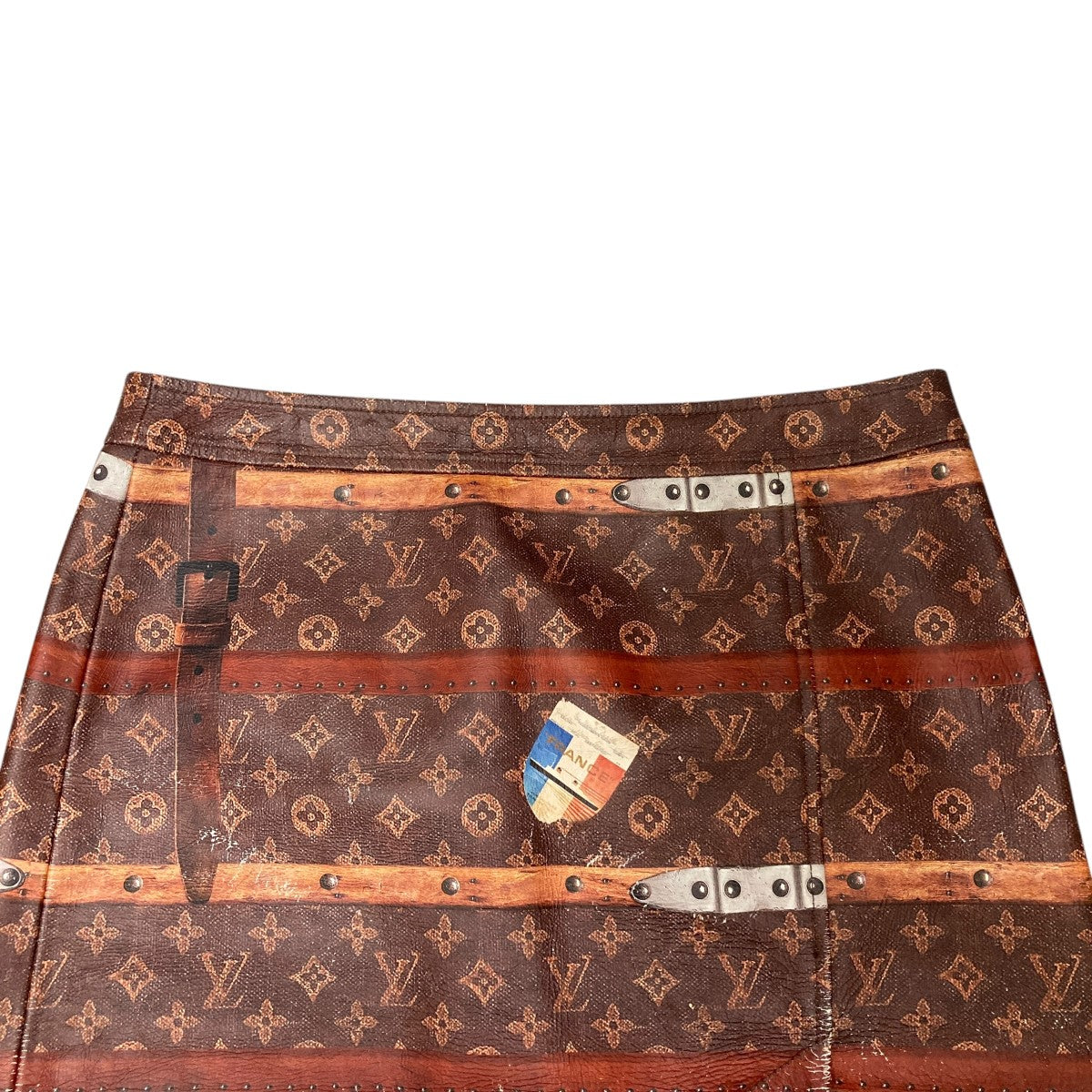 ルイヴィトン　モノグラムレザースカート#34 ルイヴィトンモノグラムレザースカート#34