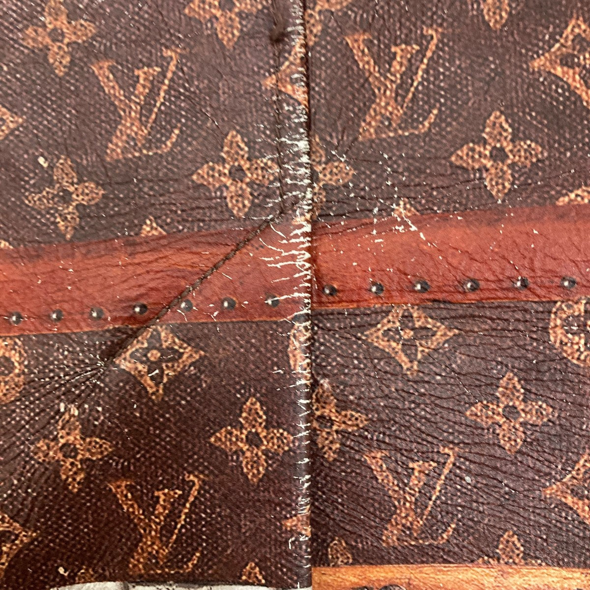 ルイヴィトン　モノグラムレザースカート#34 ルイヴィトンモノグラムレザースカート#34