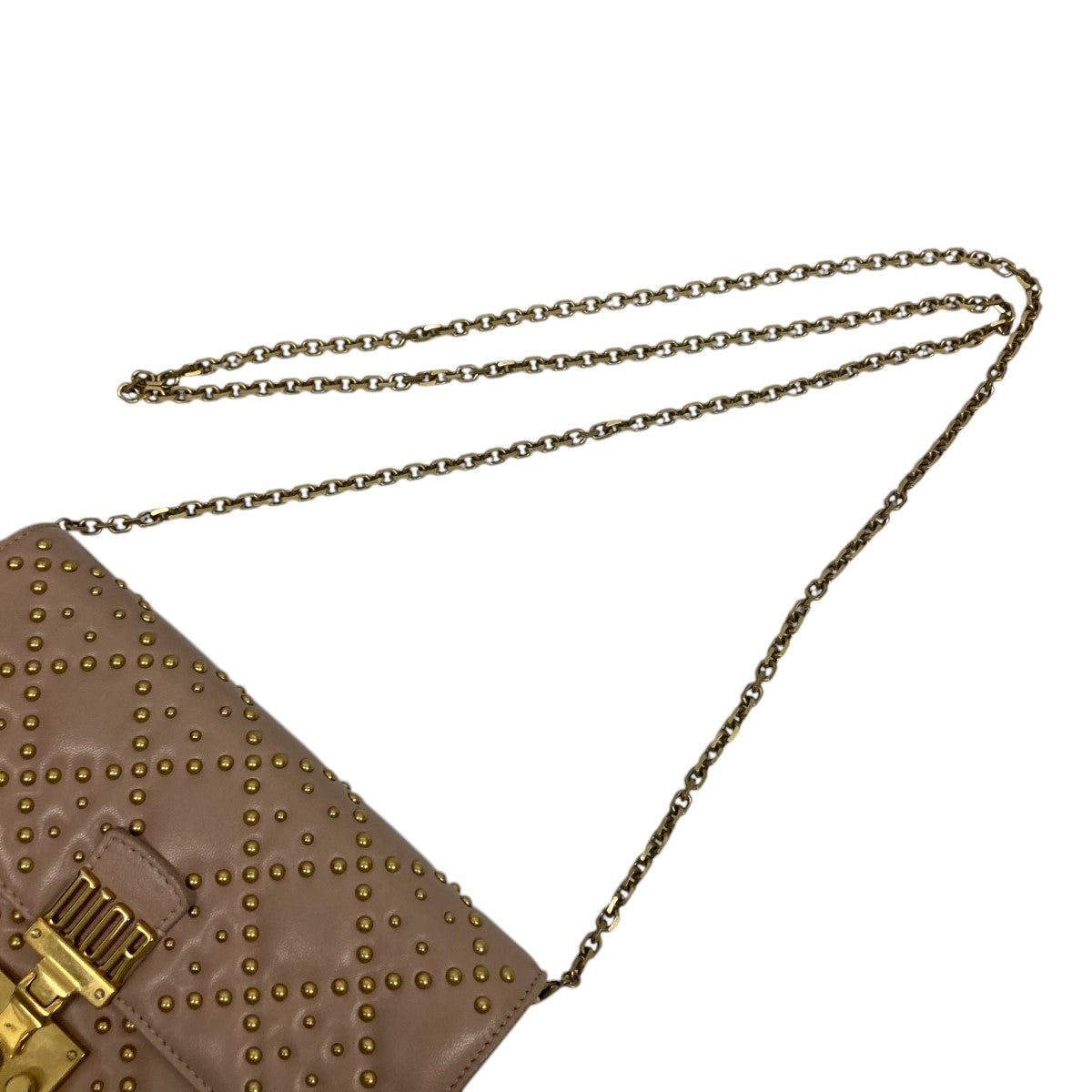 Christian Dior ADDICTスタッズチェーンウォレットショルダーバッグ01-B0-0177 古着・中古-5枚目のアイテム画像