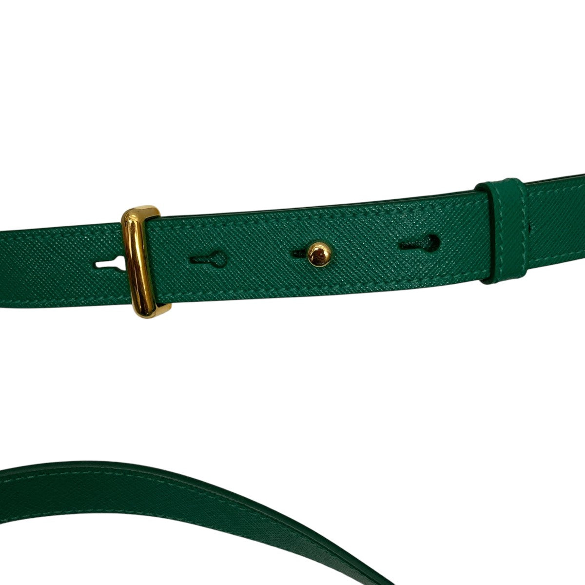 PRADA(プラダ) サフィアーノレザーショルダーバッグ グリーン