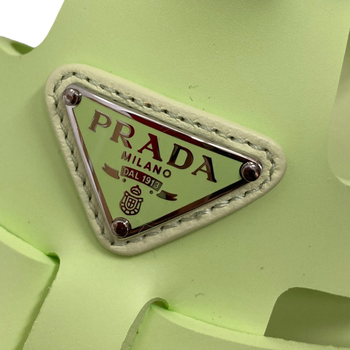 PRADA(プラダ) ラバーグルカサンダル ライトグリーン サイズ 39 PRADA(プラダ) ラバーグルカサンダル ライトグリーン サイズ 39