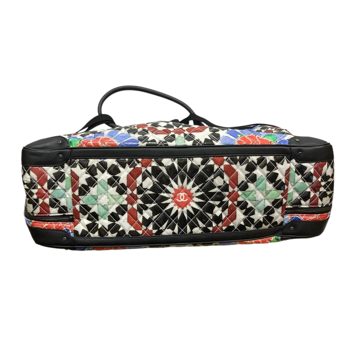 シャネル キャンバス バイシーライン トラベルバッグ ボストンバッグ CHANEL(シャネル) コーティングキャンバストラベルバッグダブルジップ