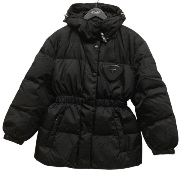 専用　PRADA ダウン　ジャケット　ブラック　三角プレート　M程度 PRADA(プラダ) 三角プレートダウンジャケット29Y966 29Y966 ブラック