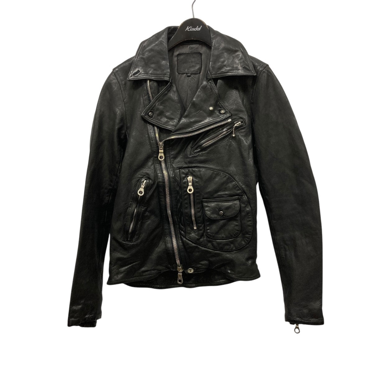 ISAMU KATAYAMA BACKLASH レザーライダースジャケットW1500-03 古着・中古-1枚目のアイテム画像