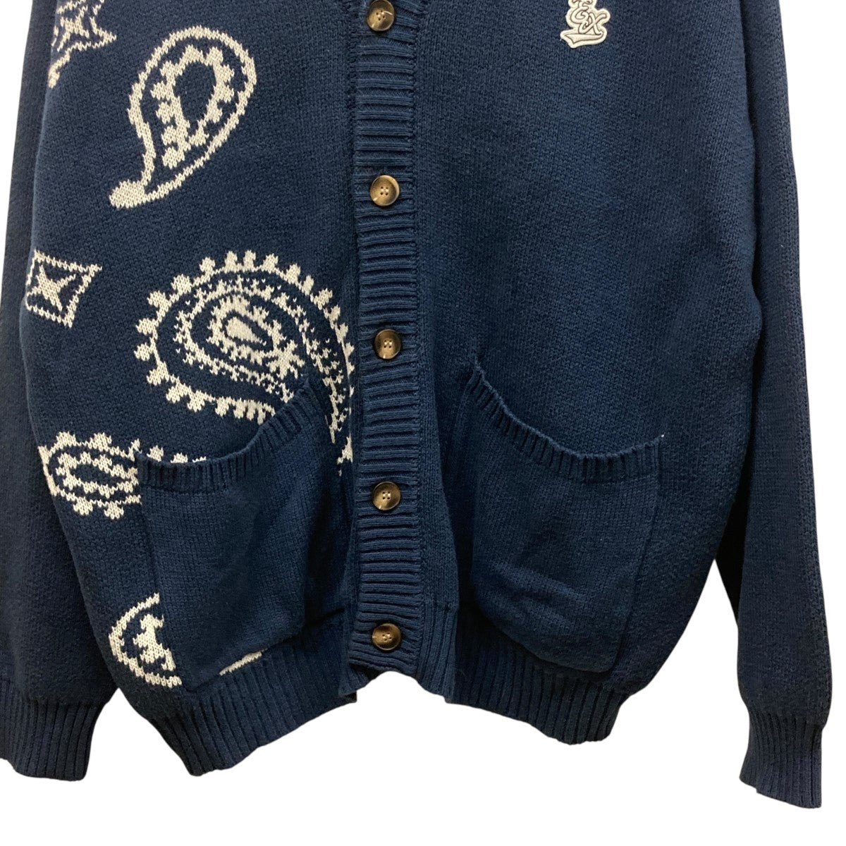 EXAMPLE(エグザンプル) EX KNIT CARDIGAN総柄ニットカーディガン