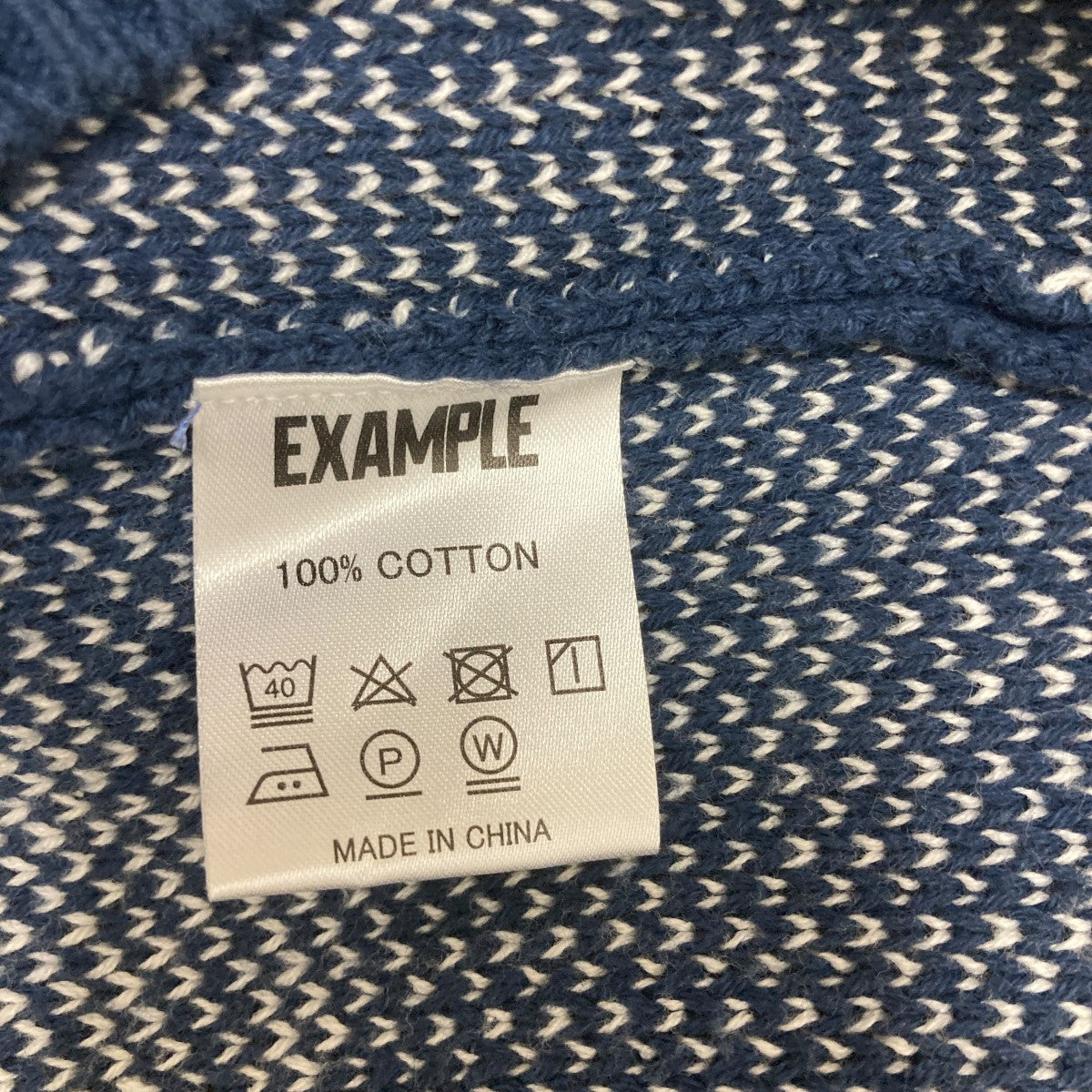 EXAMPLE(エグザンプル) EX KNIT CARDIGAN総柄ニットカーディガン