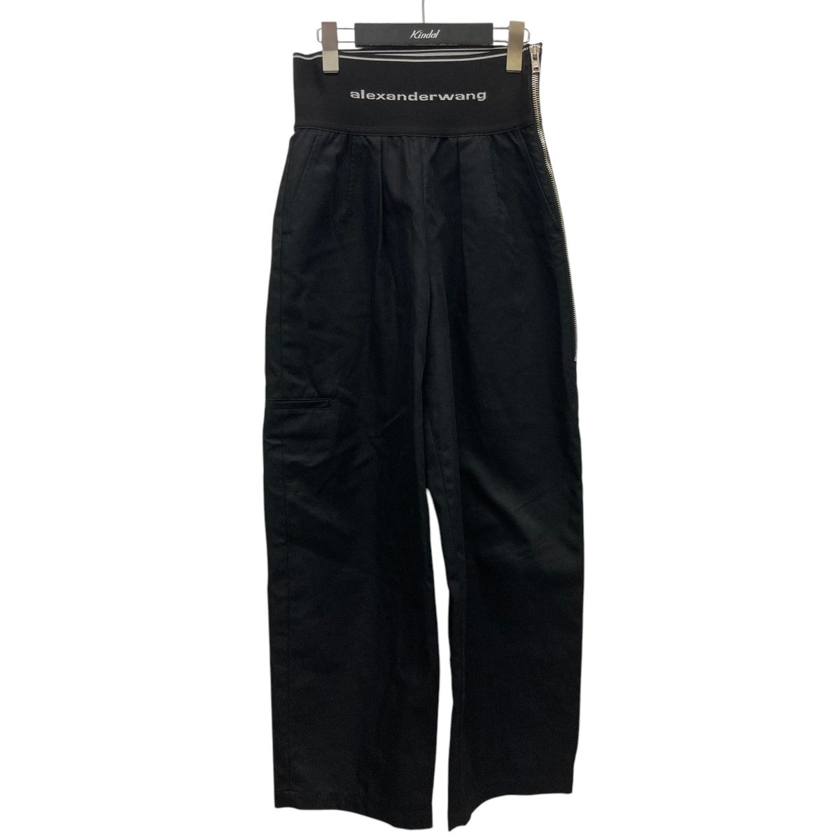 alexander wang ロゴ ハイウエストストレートパンツ