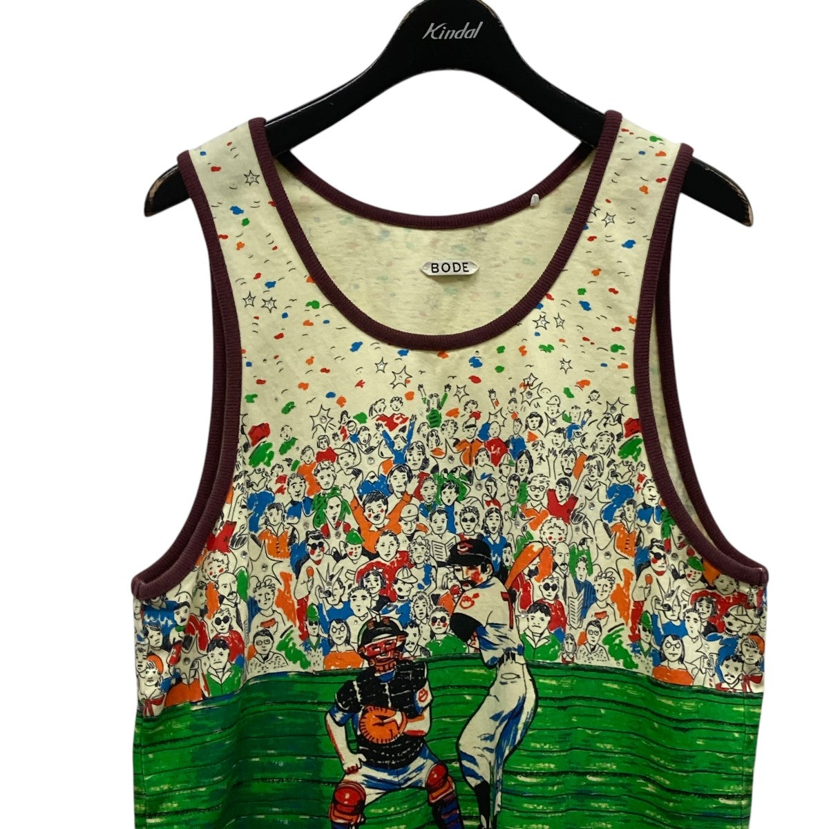 BODE(ボーディ) Slugger Tankノースリーブカットソー ベージュ