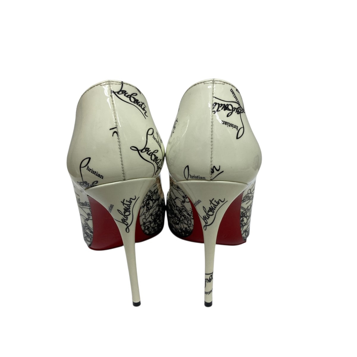 Christian Louboutin ルブタン ハイヒール パンプス　総柄 Miss Z - 80 mm パンプス - パテントレザー - ピンク