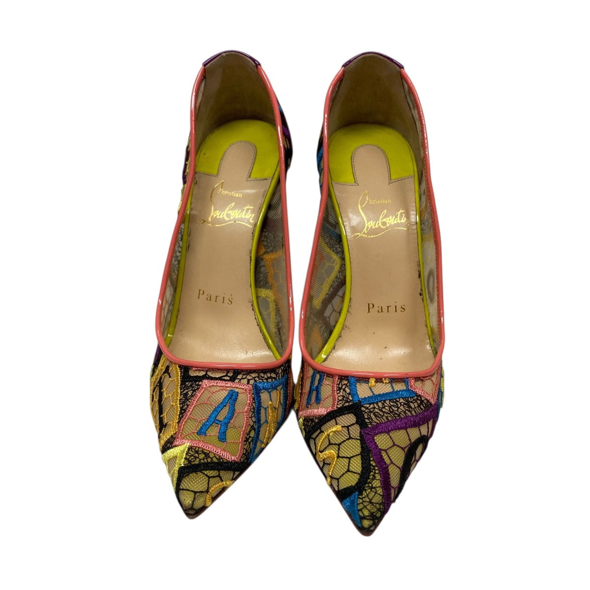 ChristianLouboutinルブタン　ピンヒール Christian Louboutin(クリスチャンルブタン) レースピンヒールパンプス