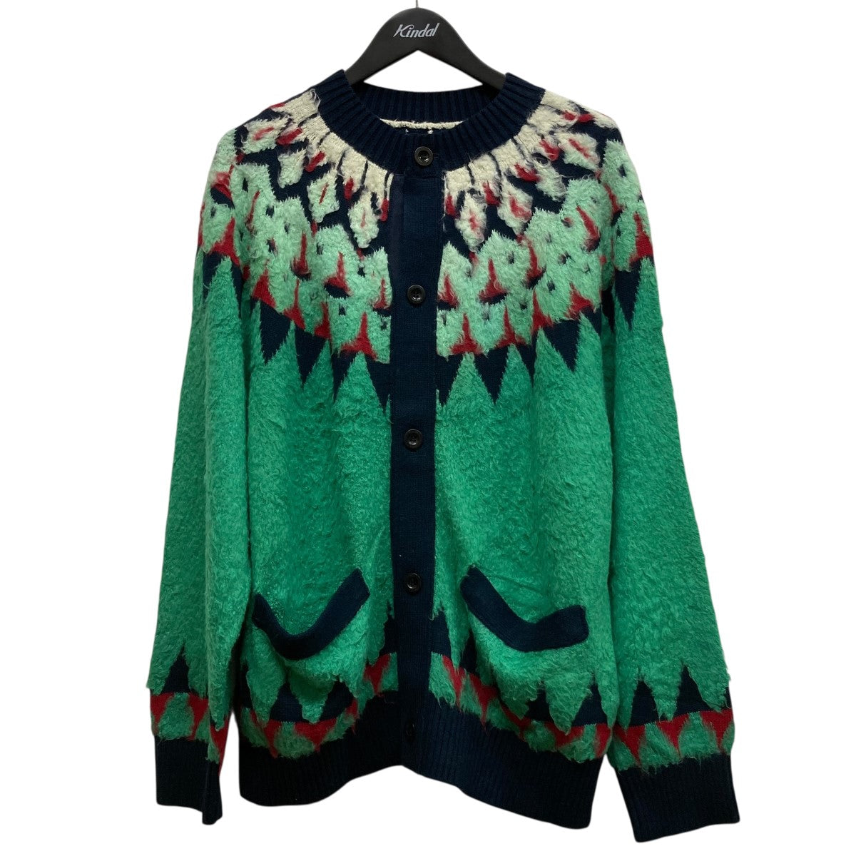 24SSJacquard knit cardiganジャガードニットカーディガン24-03333M
