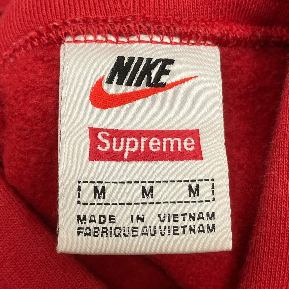 Supreme×NIKE Leather Applique Hooded Sweatshirtフーデッド
