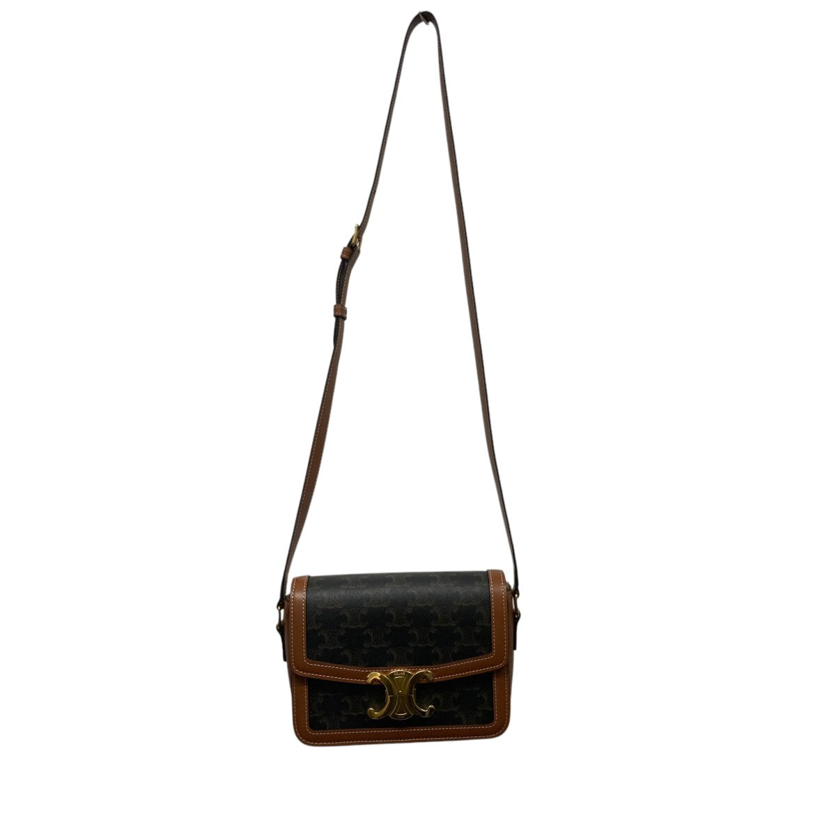 CELINE トリオンフ ショルダーバッグ ブラウン191343BZX04LU CELINE セリーヌ トリオンフ ショルダーバッグ PVC レディース