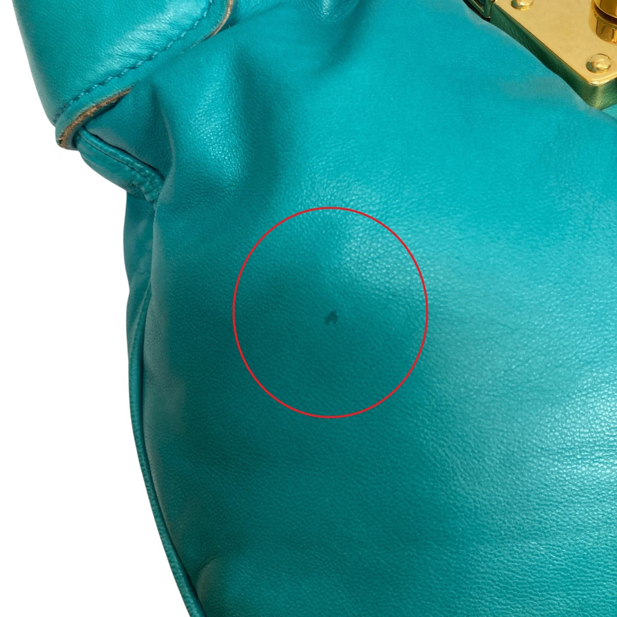 MIU MIU(ミュウミュウ) ハンドバッグ ターコイズ サイズ ONESIZE