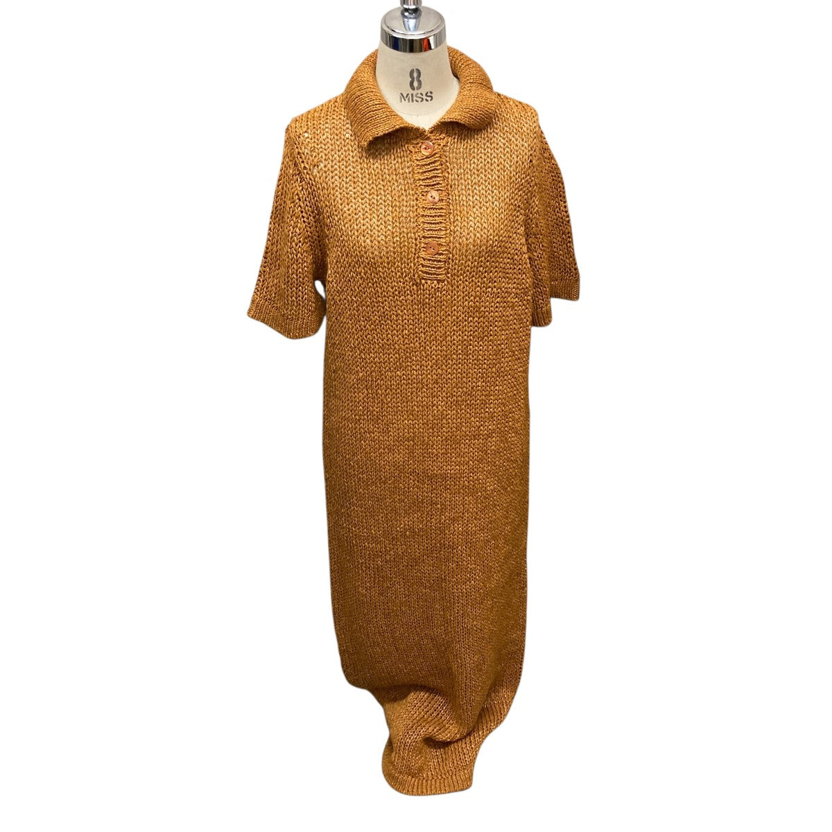 25SSPOLO MAXI DressニットポロワンピースMB251-8012