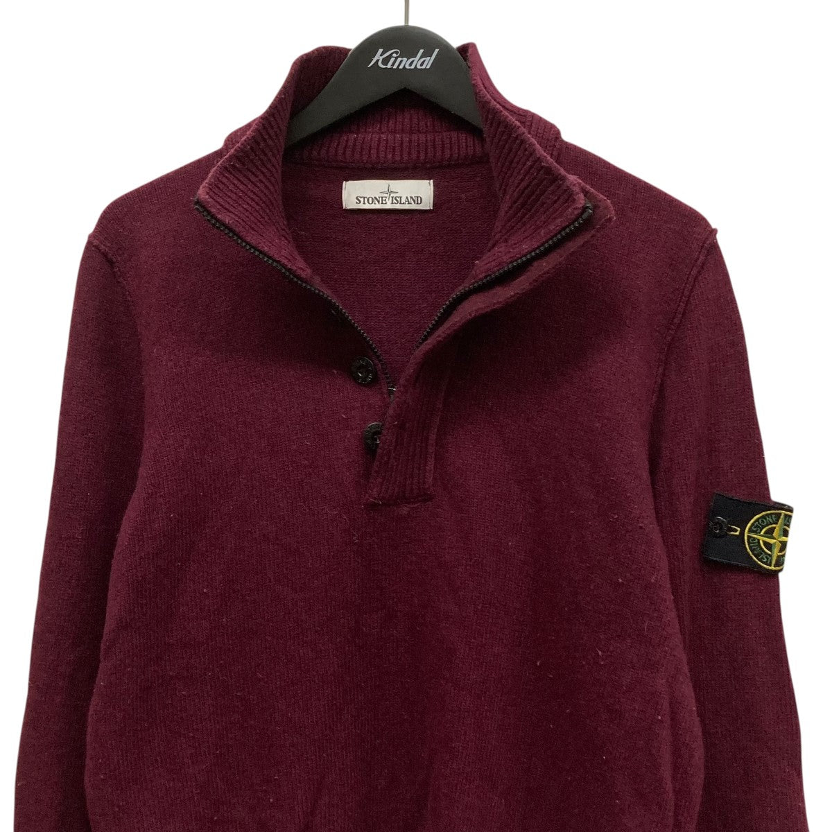 STONE ISLAND(ストーンアイランド) ハーフジップボタンニット6715508A3