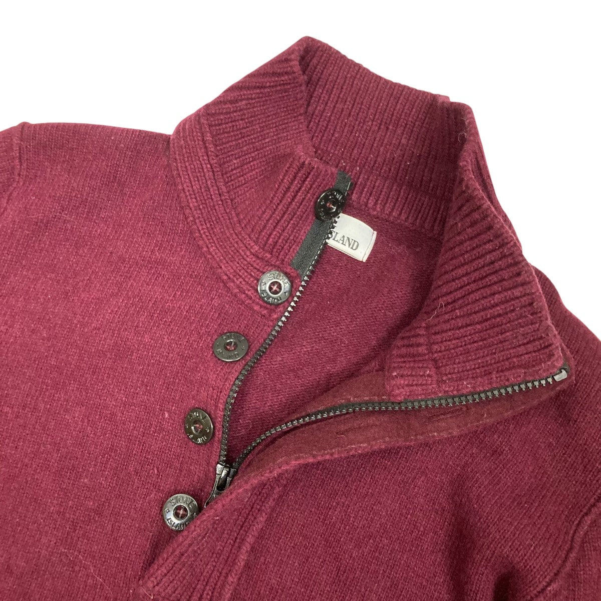 STONE ISLAND(ストーンアイランド) ハーフジップボタンニット6715508A3