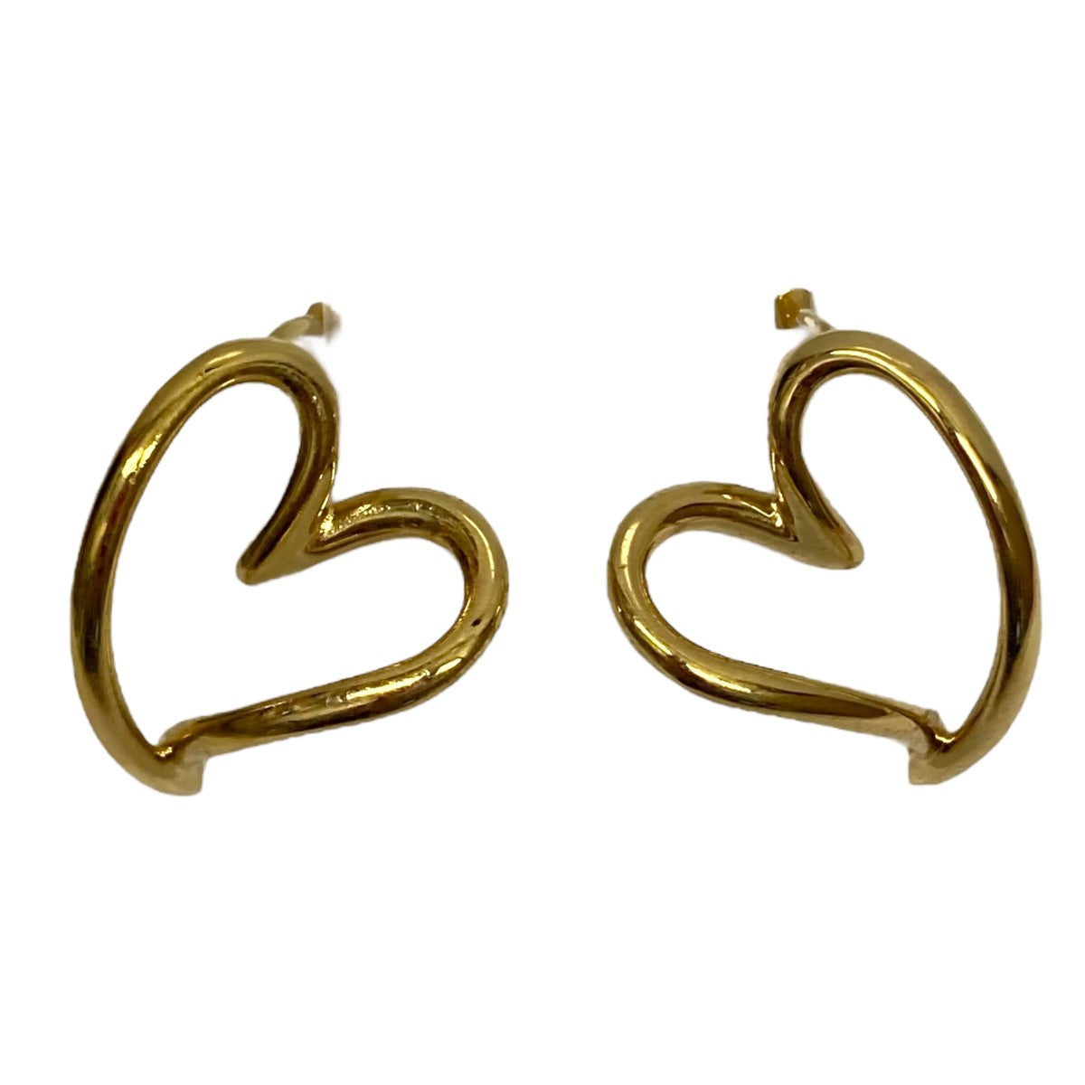 Organically Shaped Heart Hoop Earringsハートフープピアス