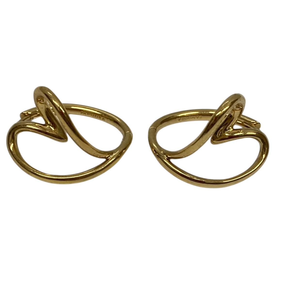 PANDORA(パンドラ) Organically Shaped Heart Hoop Earrings