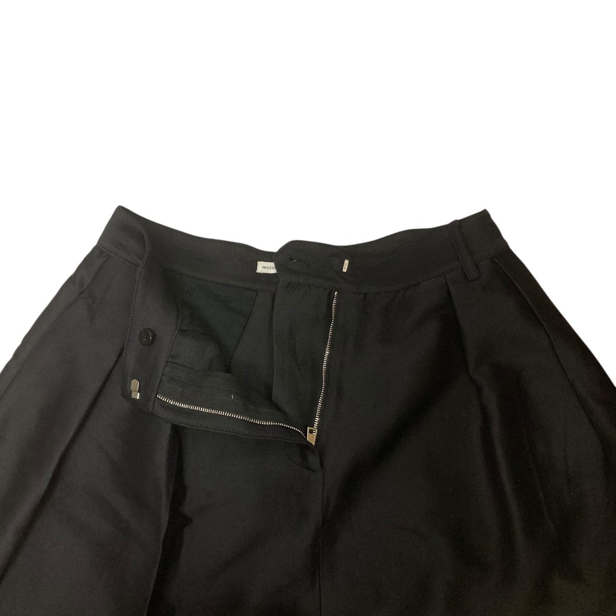 新品✨NICCOLO PASQUALETTI　ヘビーオンスジップデニムスカート イレギュラーヘムスカート