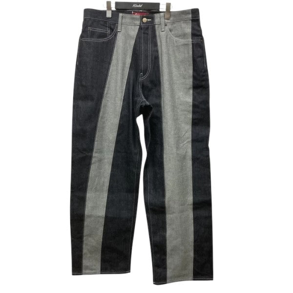 Supreme(シュプリーム) Paneled Stripe Baggy Jean Indigoデニムパンツ